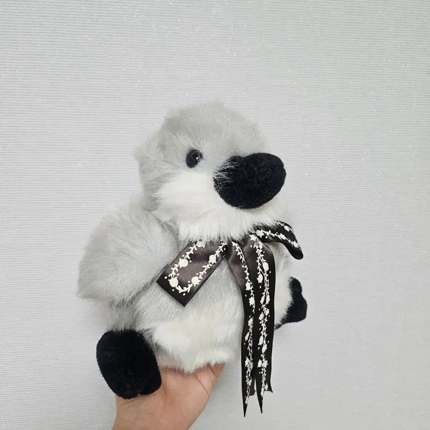 [BUNJANG] Vintage Grey Duck Plush Doll / 빈티지 회색 오리 인형