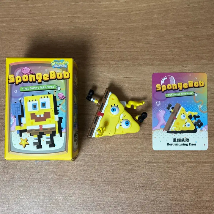 [BUNJANG] Pop Mart SpongeBob Restructuring Error Figure / 팝마트 스폰지밥 Restructuring Error 피규어 말도안돼 말도 안 돼 스펀지밥 에러
