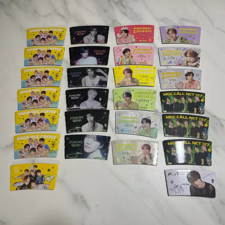 [BUNJANG] NCT WISH 127 Mega Coffee Cup Holder Bundle Set / 급처) NCT WISH 127 메가커피 컵홀더 일괄 양도