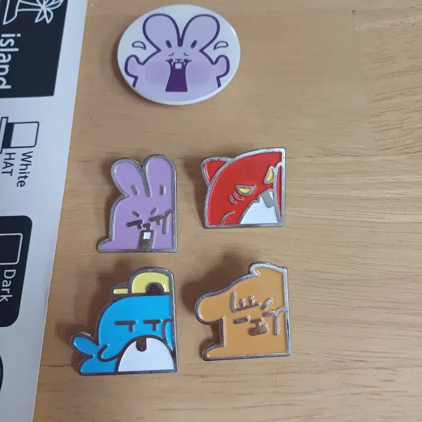 [BUNJANG] Jamddal 3DAYS Pin Badge Grip Talk Sticker Set / 잠뜰 3DAYS 핀뱃지 그립톡 스티커 세트