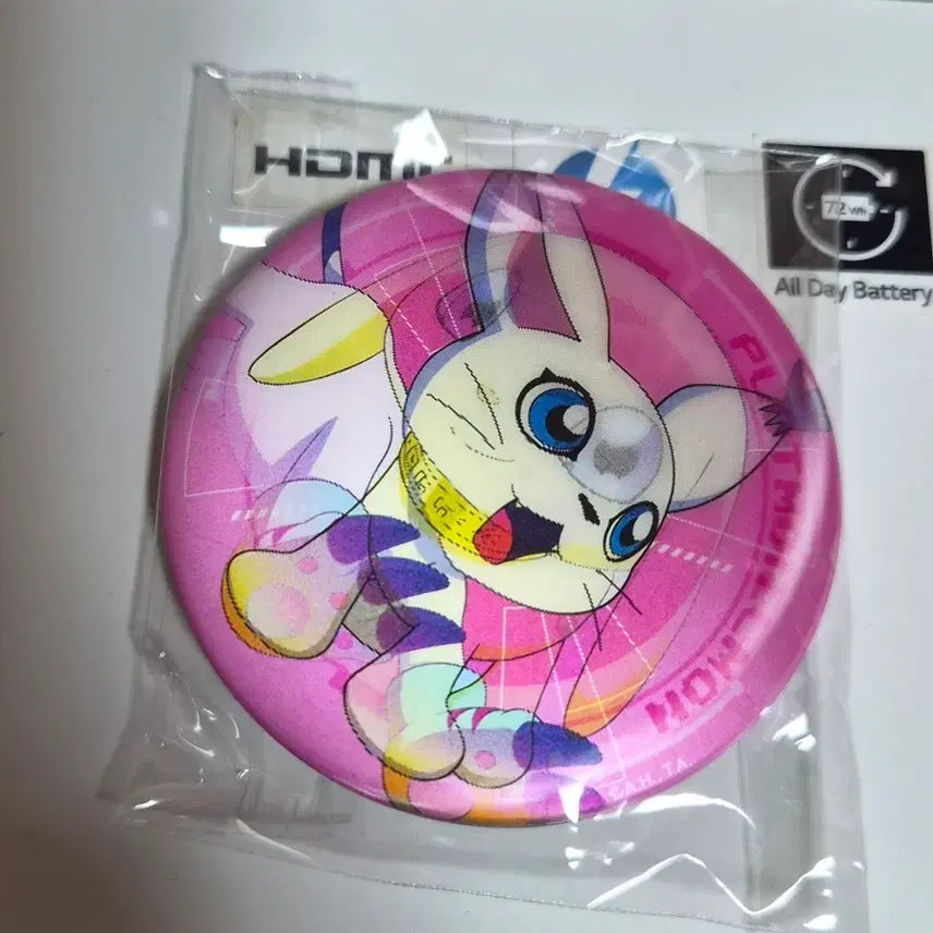 [BUNJANG] Digimon Gatomon Lenticular Badge / 디지몬 렌티큘러 가트몬 뱃지 판매합니다