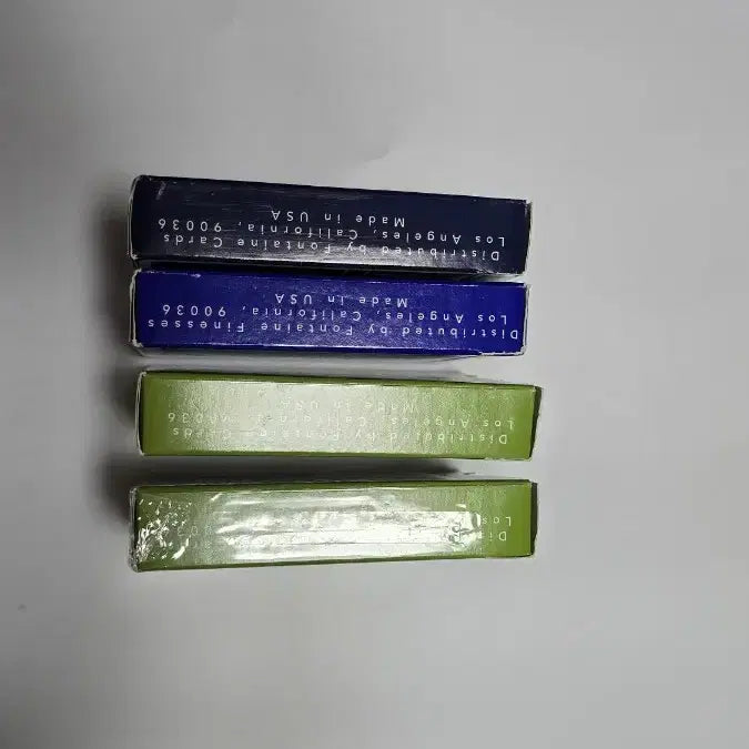 [BUNJANG] Fontaine Slide Blue Green Playing Cards Bundle Set / 폰테인 플레잉 카드 4덱 일괄판매