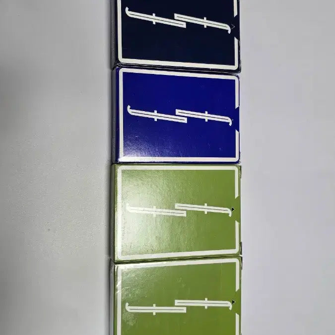 [BUNJANG] Fontaine Slide Blue Green Playing Cards Bundle Set / 폰테인 플레잉 카드 4덱 일괄판매