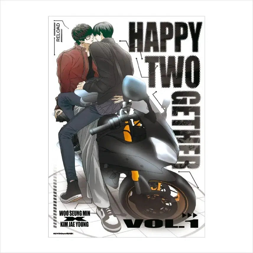 [BUNJANG] Happy Together A3 Poster &amp; Stickers Bundle Set / 해피투게더 A3 포스터 외끼 판스티커 일괄