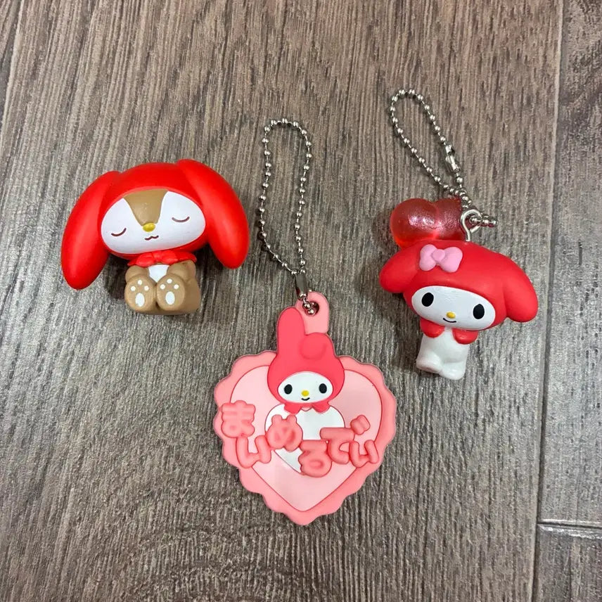 [BUNJANG] My Melody Gacha 3 Piece Bundle Set / (일괄) 마이멜로디 가챠 3개