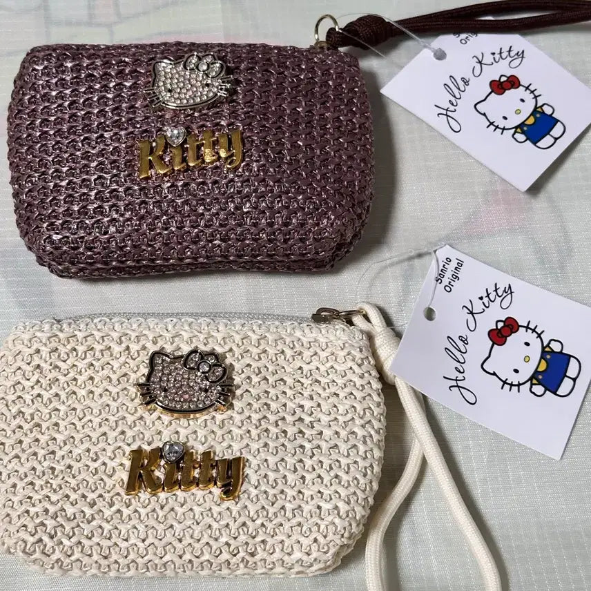 [BUNJANG] Hello Kitty Keyring Pouch 2-Piece Bundle Set / 헬로키티 키링 파우치 2개 세트 일괄