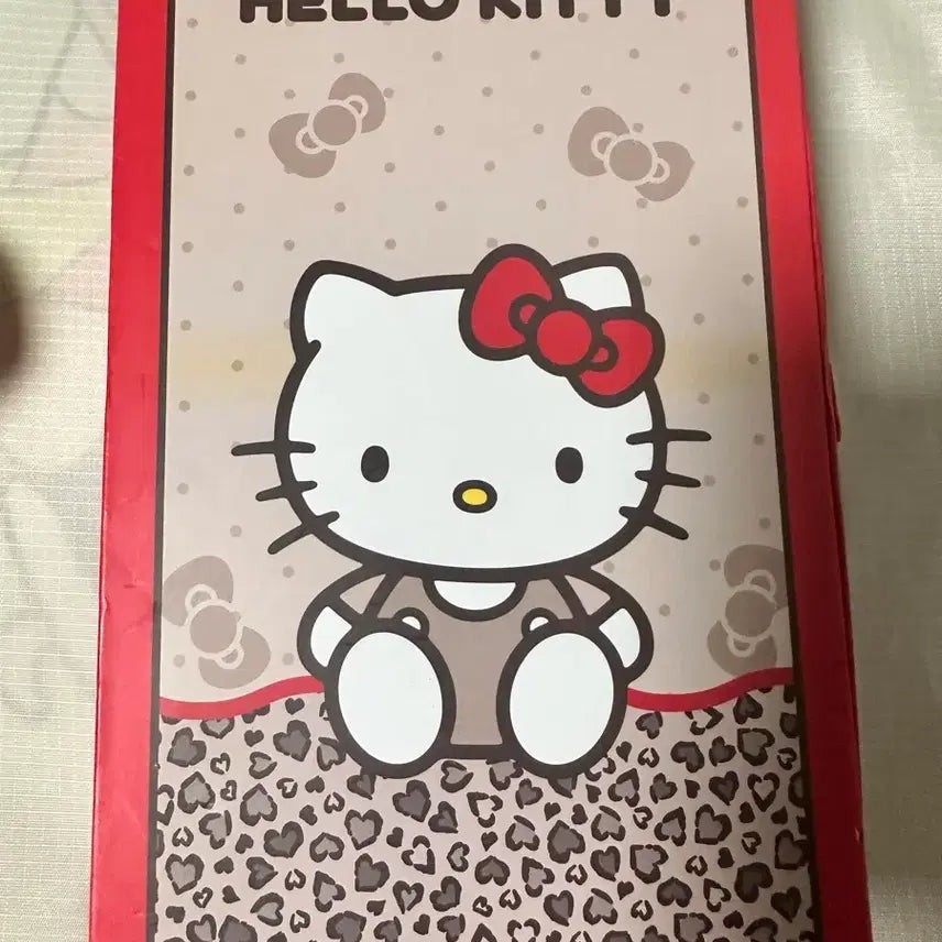 [BUNJANG] Hello Kitty Leopard Pattern Folding Umbrella &amp; Sunshade / 헬로키티 접이식 우산겸 양산 레오파드 패턴