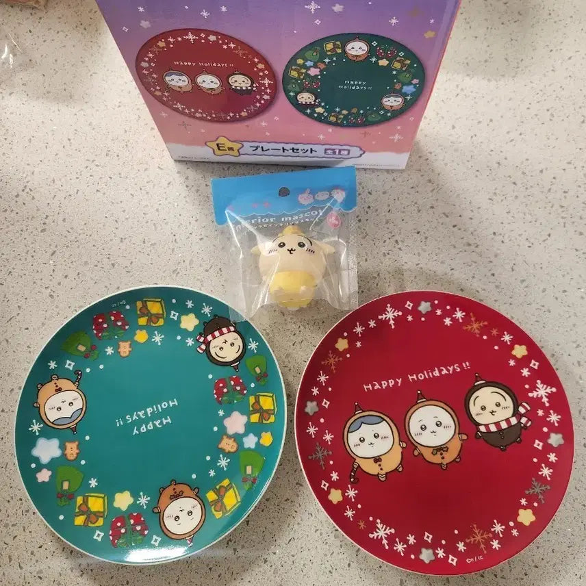 [BUNJANG] Chiikawa Christmas Lottery Prize E Plate / 치이카와) 크리스마스 쿠지 E상 접시