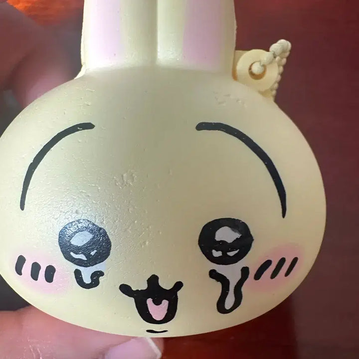 [BUNJANG] Usagi Face Squishy with Keychain / 우사기 얼굴스퀴시