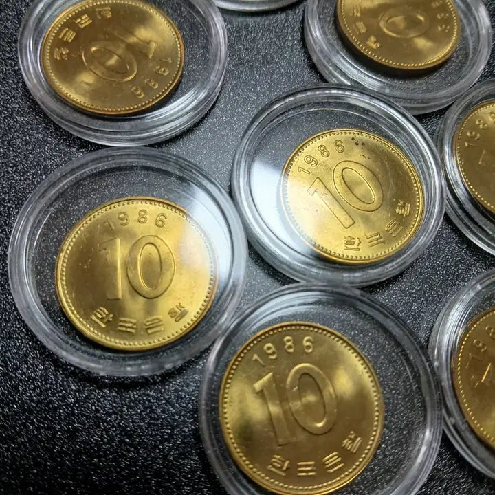 [BUNJANG] 1986 Old 10 Won Coin Bundle (10 Pieces) / 1986년 옛날 10원 동전 10개