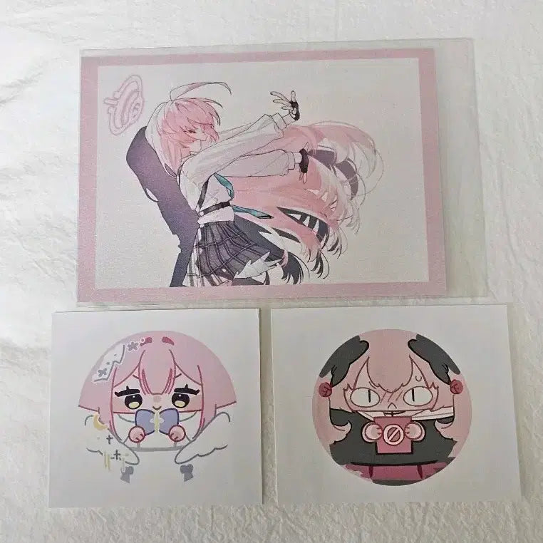 [BUNJANG] Blue Archive Hoshino Postcard / Sticker Set / 블루 아카이브 블아 호시노 엽서/원 스티커 판매