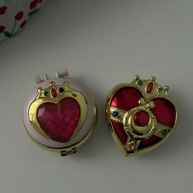 [BUNJANG] Sailor Moon Compact Gacha Keyring Set / 세일러문 컴팩트 가챠 키링 2종 일괄