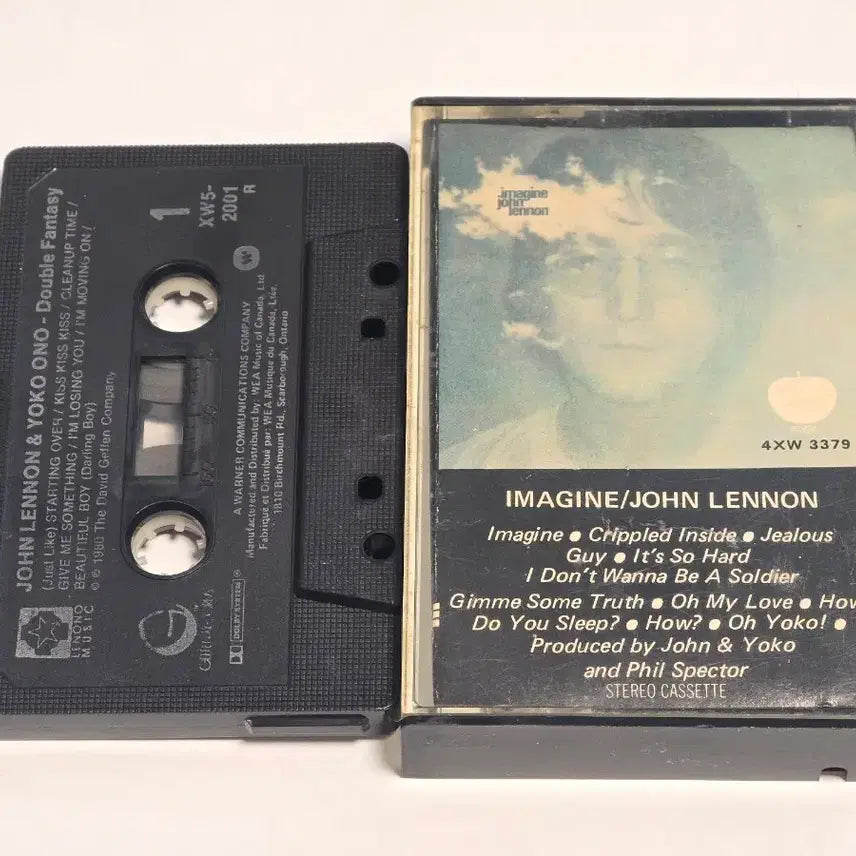 [BUNJANG] John Lennon Imagine Cassette Case &amp; Double Fantasy Tape / 존 레논 Imagine 케이스 + Double Fantasy 테이프