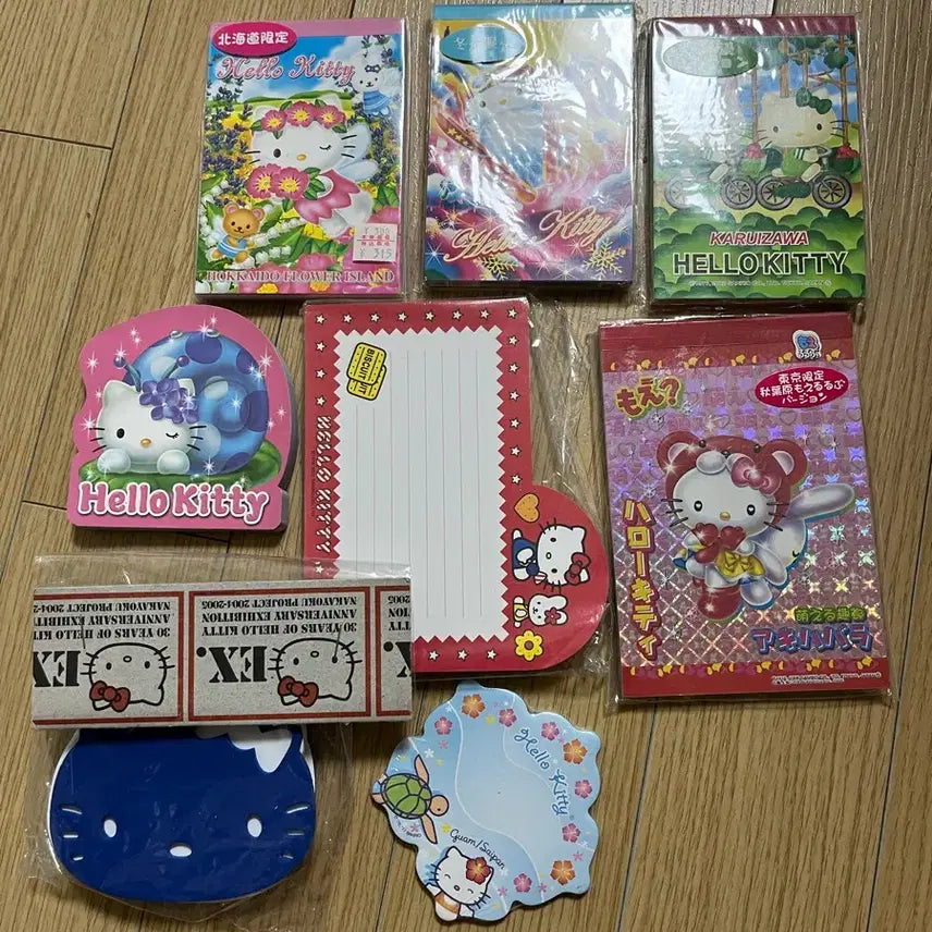 [BUNJANG] Vintage Kitty Memo Pad Set (Bundle) / 일괄)고전키티메모지/모에루루/달팽이키티/스키키티/고전키티메모세트