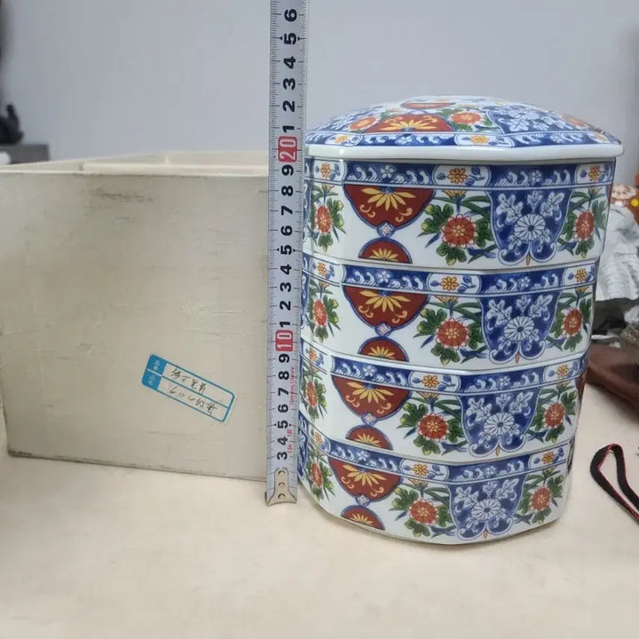 [BUNJANG] Japanese Ceramic 4-Tier Lunch Box / 일본 도자기 찬합