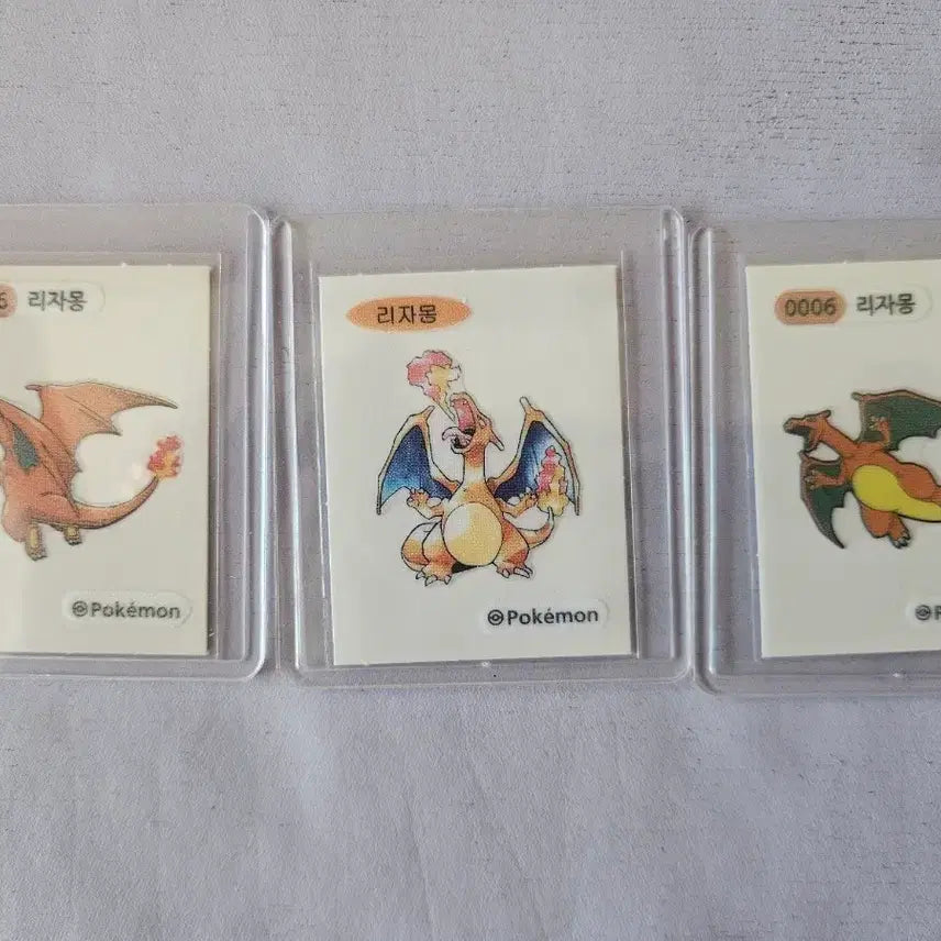 [BUNJANG] Charizard Pokemon Sticker 3-Set / 리자몽 포켓몬띠부씰 스티커 3종 세트