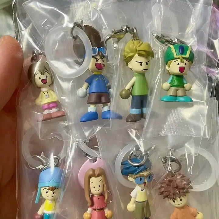 [BUNJANG] Digimon Wooden Figurine Charm Full Set / 디지몬 목각인형 메지루시 8종 풀세트 일괄
