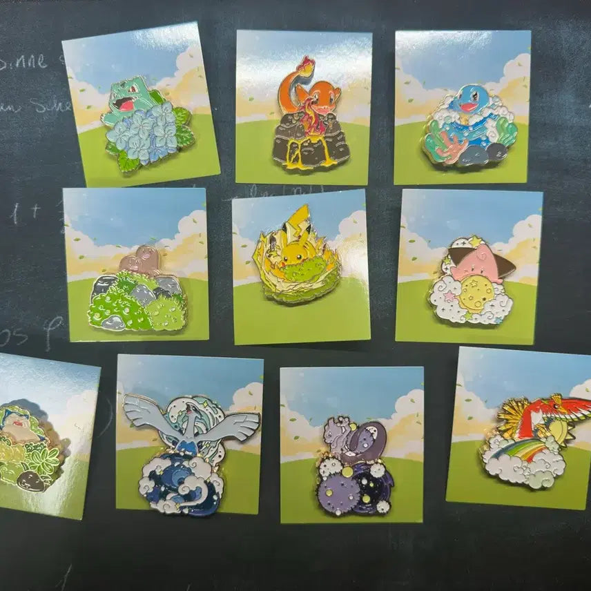 [BUNJANG] Pokemon Isaac Toast Collaboration Pin Badge Full Set / 포켓몬스터 이삭도스트 핀벳지 풀세트