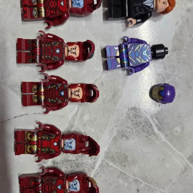 [BUNJANG] LEGO Marvel Iron Man Minifigure 9-Piece Bundle Set / 레고 마블 아이언맨 피규어 9종 일괄판매합니다