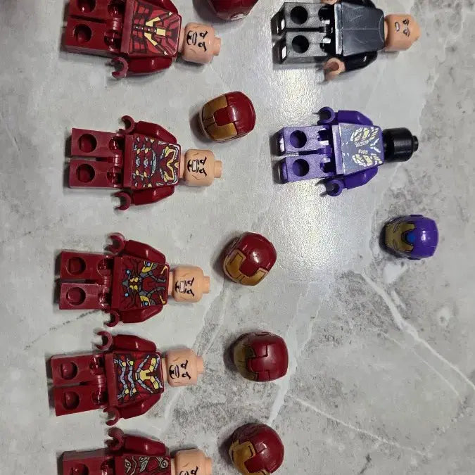 [BUNJANG] LEGO Marvel Iron Man Minifigure 9-Piece Bundle Set / 레고 마블 아이언맨 피규어 9종 일괄판매합니다