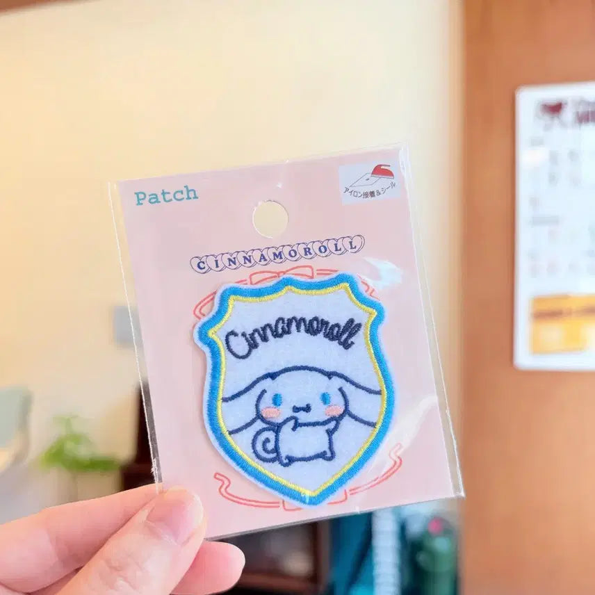 [BUNJANG] Sanrio Cinnamoroll Wappen Patch Set (6 Types) / 일본 산리오 시나모롤 와펜 패치 6종 세트 다리미 접착 씰