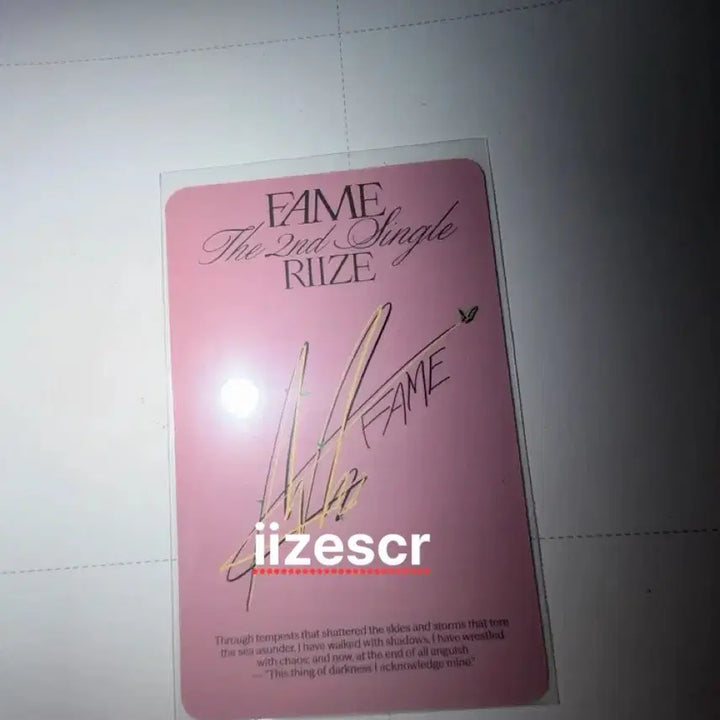 [BUNJANG] RIIZE Anton Photocard / 라이즈 앤톤 포카 판매합니다