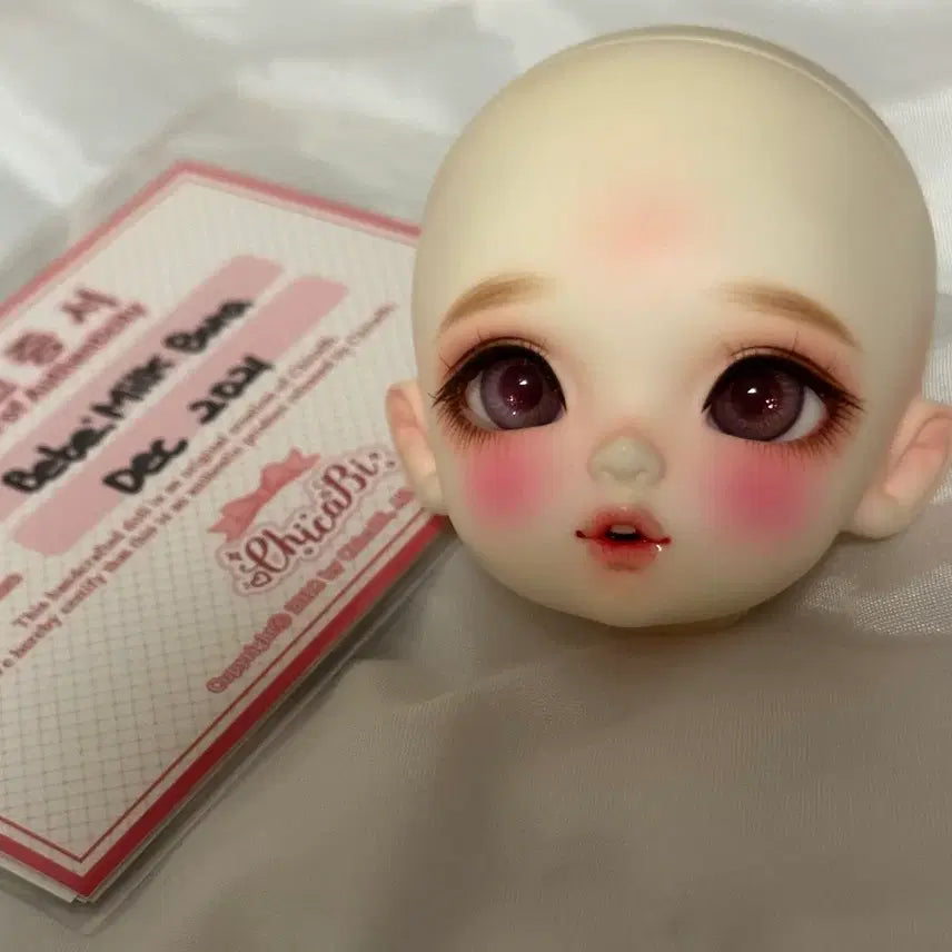 [BUNJANG] ChikaB BeBe Milk Purple Head BJD Doll / [~10/15 할인+무배] 치카비 밀크 보라 헤드
