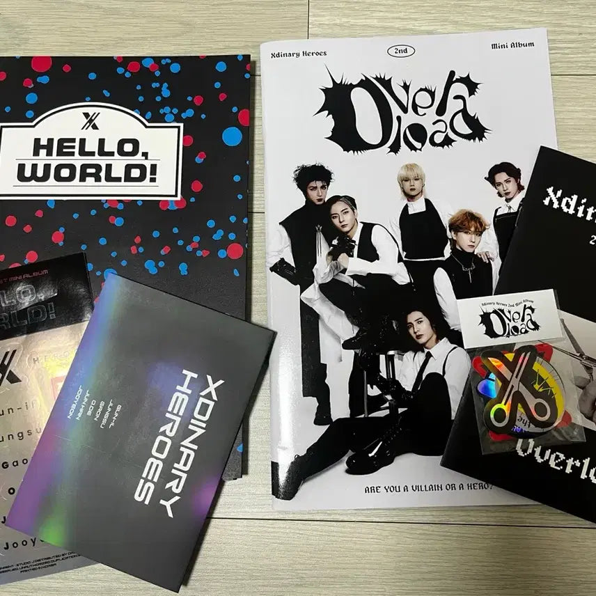 [BUNJANG] X1DZ Hello World + Overload Unsealed Album Set / 엑디즈 헬로월드+오버로드 개봉 앨범 1집 2집