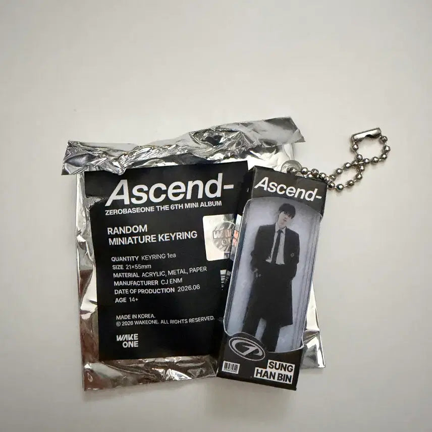 [BUNJANG] ZB1 Sung Hanbin Ascend Random Keyring / 제베원 어센드 랜덤 키링 성한빈