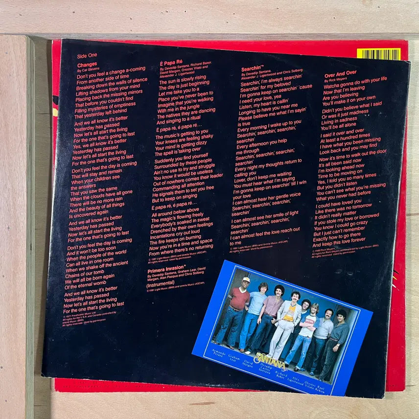 [BUNJANG] Santana Zebop! US 1981 LP / Santana Zebop! 미국 1981년 LP
