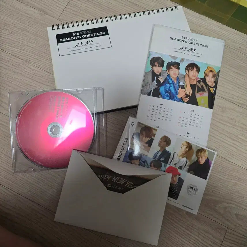 BUNJANG] BTS Jin 2017 Season's Greetings Full Set w/ Photocard