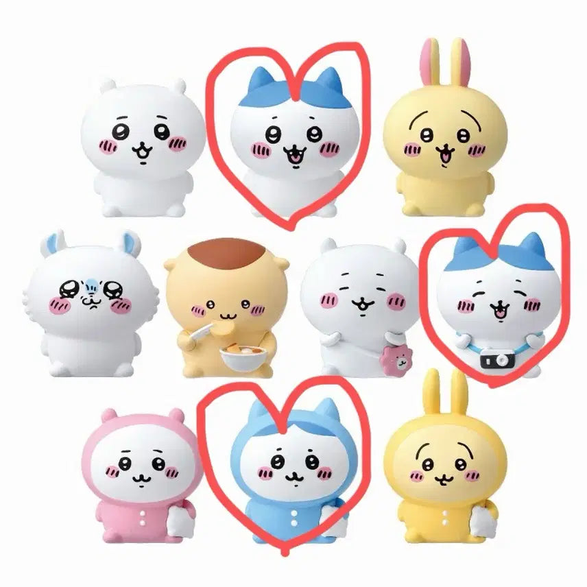 [BUNJANG] Hachiwara Sofubi Puppet Mascot Set (3 Types) / 하치와레 소프비 퍼펫 마스코트 3종 일괄