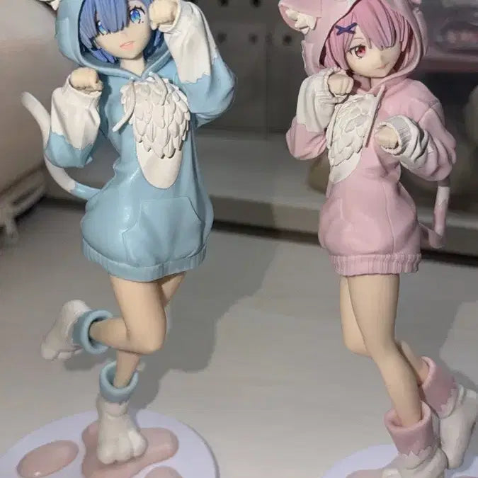 [BUNJANG] Re:Zero Ram Rem "Mofumofu" Figure Bundle Set / 리제로 렘 람 모후모후 피규어 일괄
