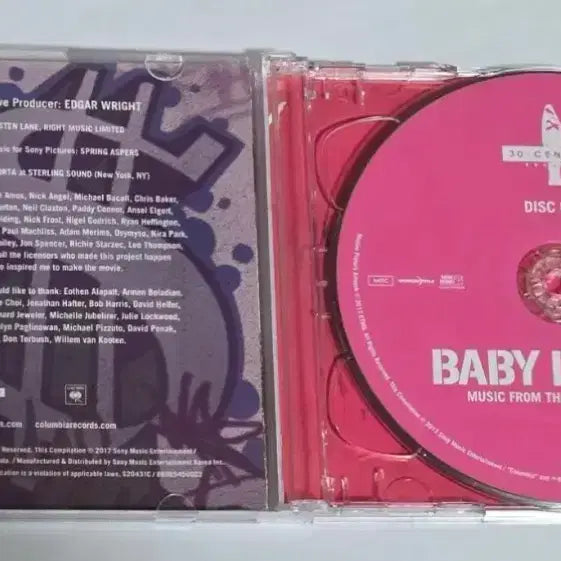 [BUNJANG] Baby Driver Original Soundtrack CD / 베이비 드라이버 OST 앨범 시디 Cd