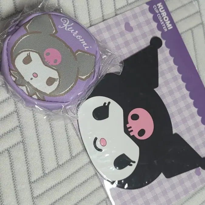 [BUNJANG] Kuromi Kuji Cup &amp; Coin Purse Set / 쿠로미 쿠지 컵코스퍼, 동전지갑 세트