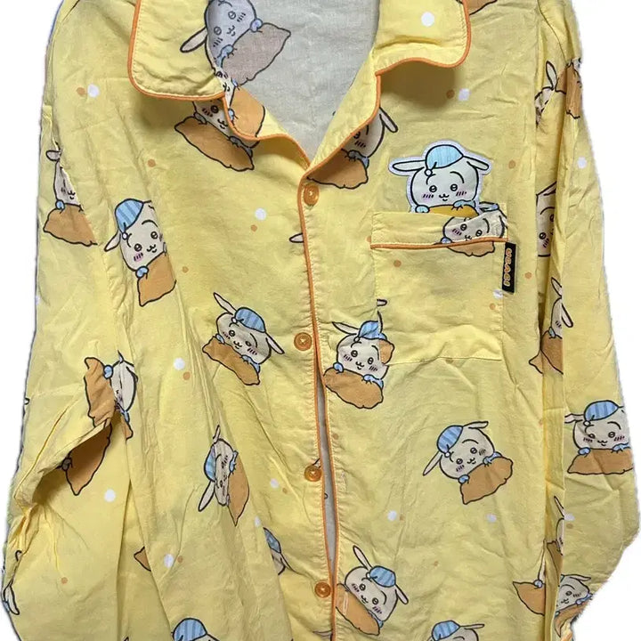 [BUNJANG] Chiikawa Usagi Long Sleeve Pajama Set (Size L) / 치이카와 우사기 잠옷 긴팔 긴바지 세트 (L사이즈)