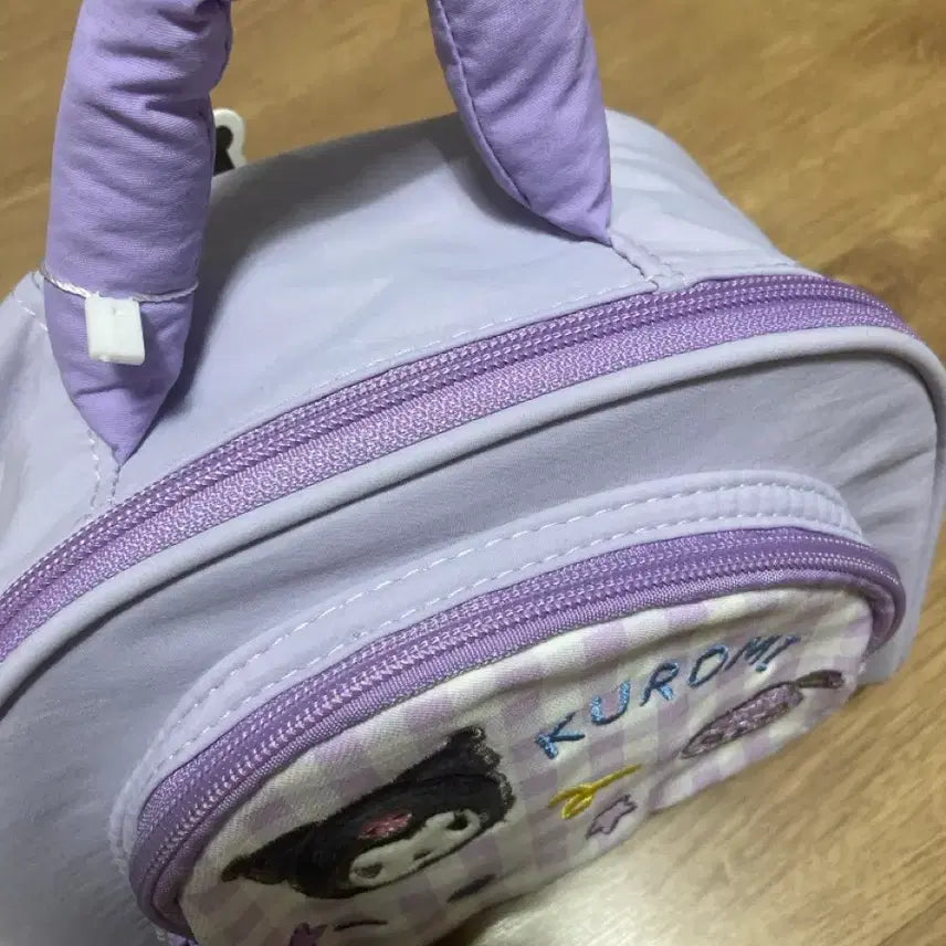 [BUNJANG] Kuromi Character Checkered Tote Bag / 쿠로미 가방 토트백