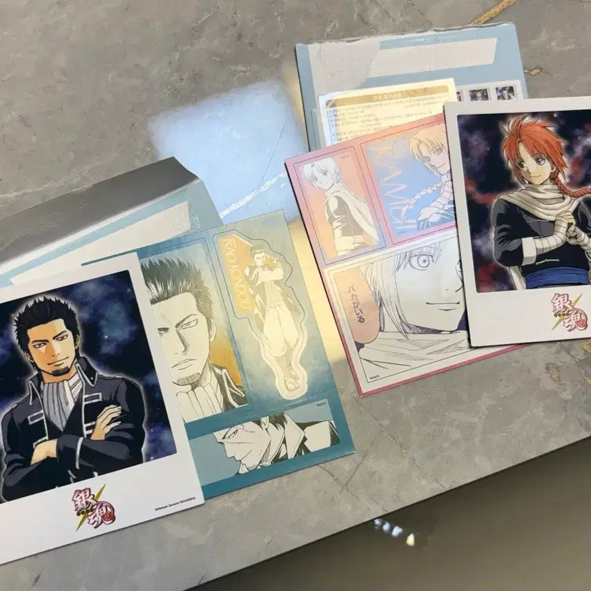 [BUNJANG] Gintama Original Art Sticker Bundle Set Kamui Kondou / 점프샵 은혼 원화 스티커 일괄 판매 카무이 콘도