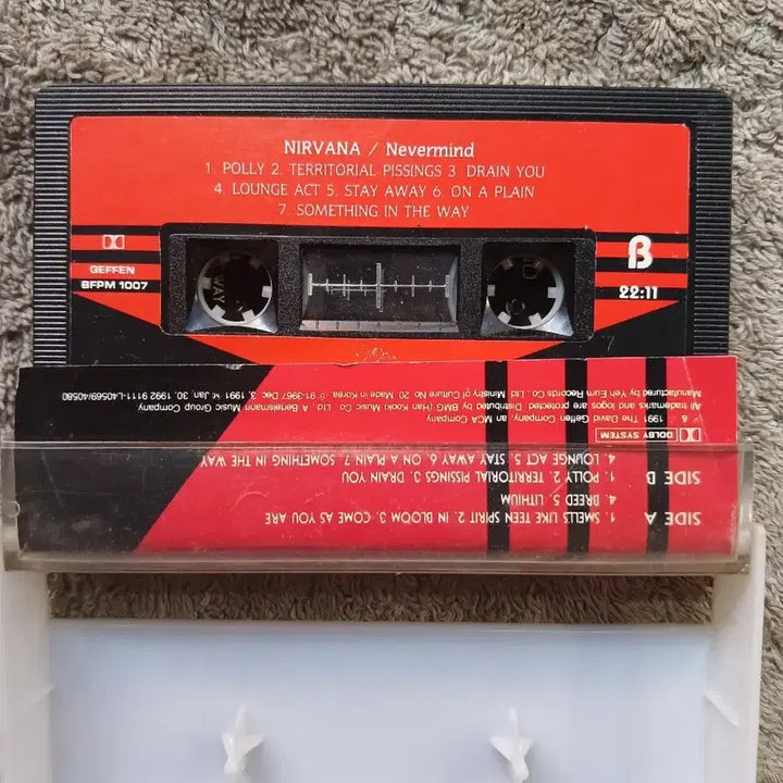 [BUNJANG] Nirvana Nevermind Cassette Tape / 너바나 Nevermind 카세트 테이프