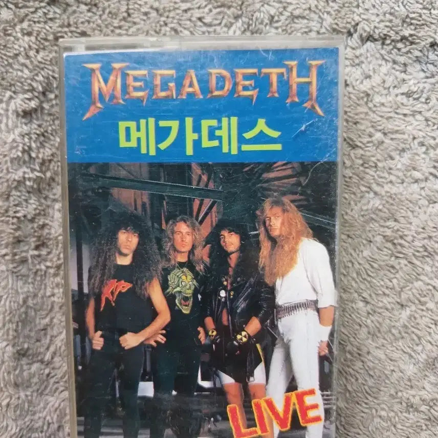 [BUNJANG] Megadeth Live Cassette Tape / 메가데스 라이브 카세트 테이프