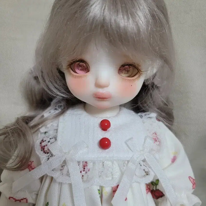 [BUNJANG] Fluffy Peach Soap Doll + Enchanted Doll Eyes + Clothes + Wig / 플러피치 비누 판매