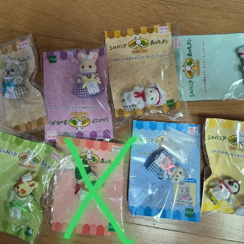 [BUNJANG] Sylvanian Families Kitchen Uniform Series Figure / 실바니아 숲의 키친 인형 개당 23000
