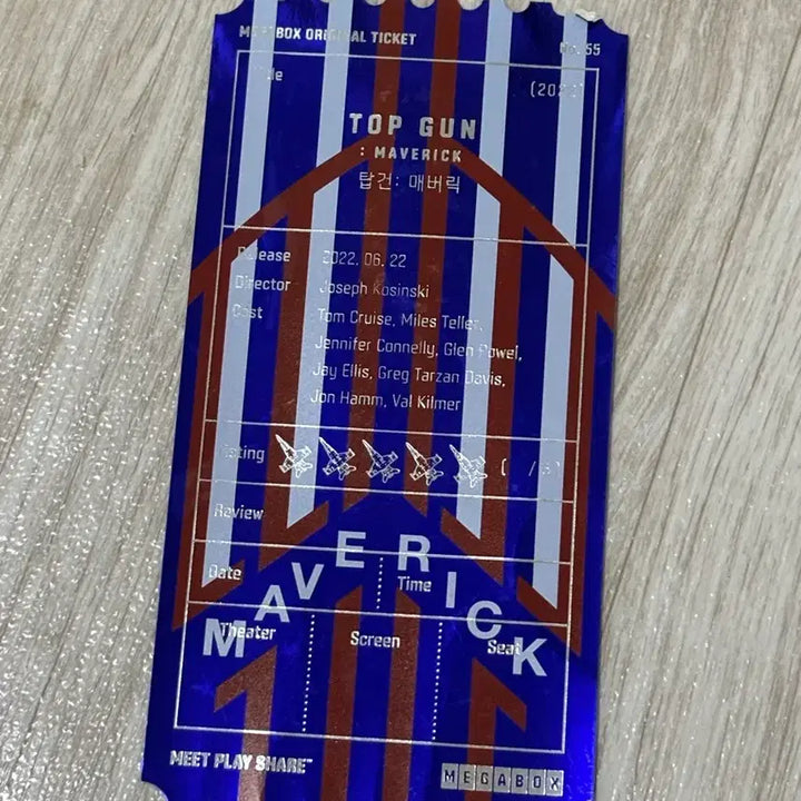 [BUNJANG] Top Gun Maverick &amp; Black Adam Original Tickets Bundle / 탑건 오리지널 티켓 + 블랙아담 오리지널 티켓