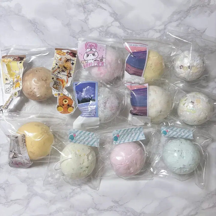 [BUNJANG] Bundle Set Handmade Squishy Toys (Crunchy, Slimey, Soft) - Assorted Brands / 중고 수제공 11개 일괄 세트 크런치 슬랑이 말랑이 타오바오 샤오홍슈 목삼 목동가 우주방구 글로리영 말랑포켓 디유미 고무공 스퀴시 키덜트 슬라임