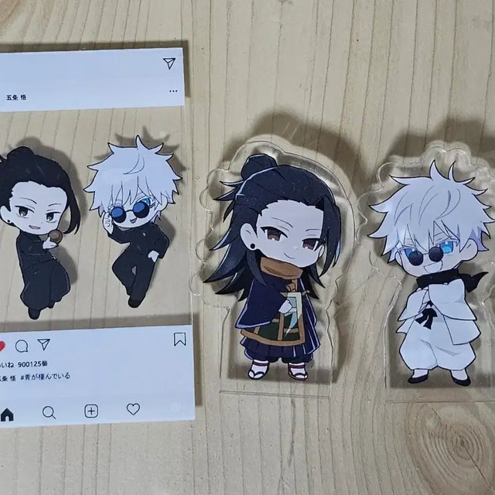 [BUNJANG] Jujutsu Kaisen Acrylic Corotto Gojo &amp; Geto Bundle Set / 주술회전 비공굿 아크릴 코롯토 고죠랑 게토 일괄로 팝니다