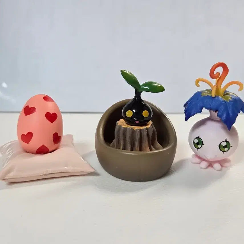 [BUNJANG] Digimon Digitamamon, Nyaromon, Plotmon, Piyomon Figure Set / 디지타마 / 새싹몬 / 어니몬 / 피요몬 피규어 (디지몬)