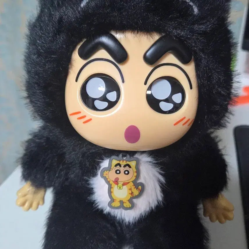 [BUNJANG] Crayon Shin-chan "Love Couple" Cat Version Plush Doll / 짱구 라부부인형 판매