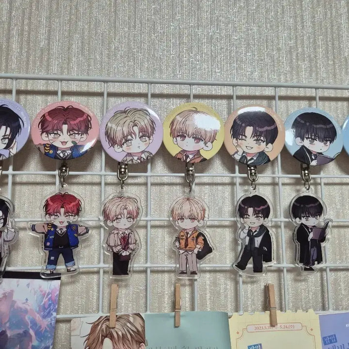 [BUNJANG] Demutjook Acrylic Keyring Set (7 Types) / 데못죽 아크릴 키링 7종