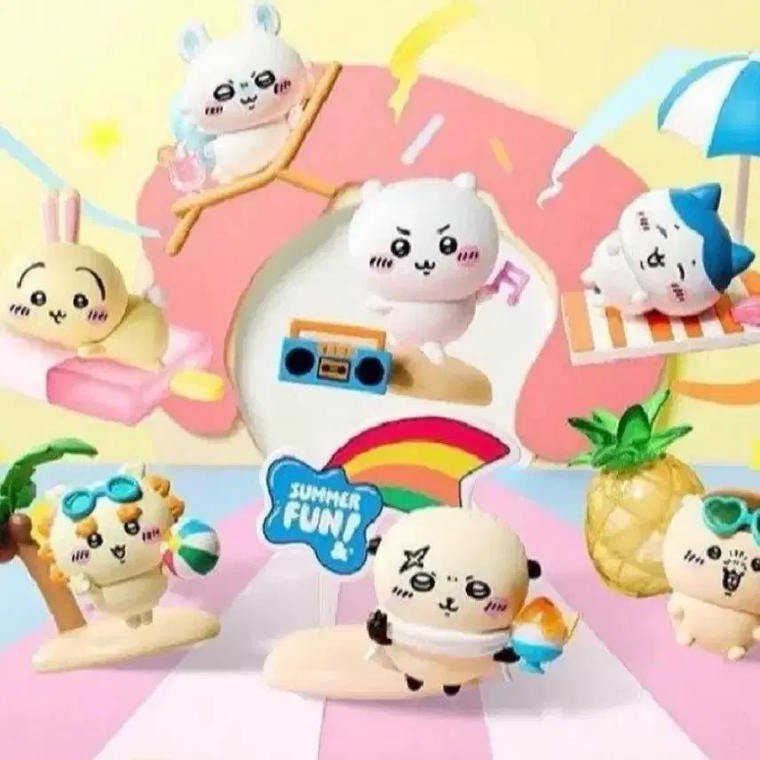 [BUNJANG] Miniso Chiikawa Blazing Summer Series Hachiware Plush / 새상품) 미니소 치이카와 블레이징 썸머 여름 시리즈 - 하치와레