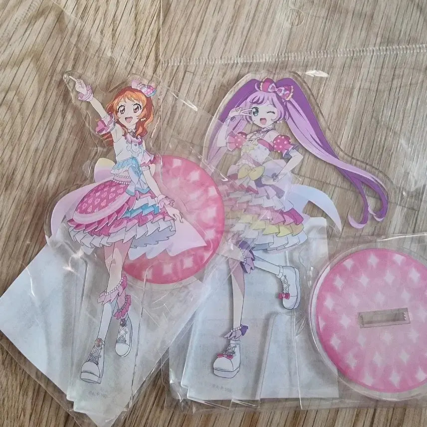 [BUNJANG] Strapra Akari &amp; Lara Acrylic Stand Set / 스타파라 아카리 라라 아크릴 스텐드 세트